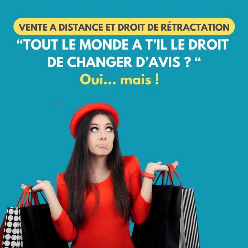 La vente à distance et droit de rétractation